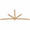 Ekena Millwork Alberta Timber Gable Bracket, Western Red Cedar, 108"W x 54"H x 1 1/2"D x 3 1/2"F, 12/12 Pitch GBW108X54X0204ALB00SWR - alternate 4
